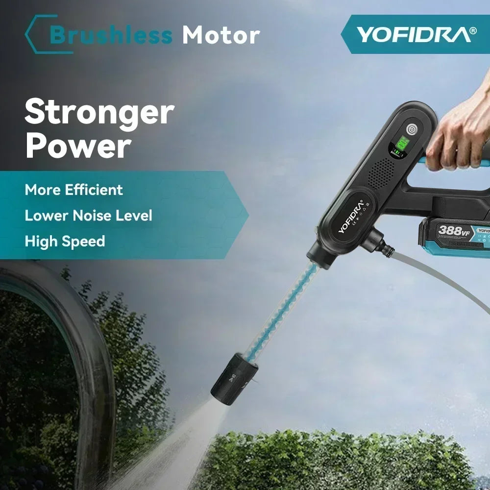 YOFIDRA 3-Speed Electric Pressure Washer for 18V/21V Battery