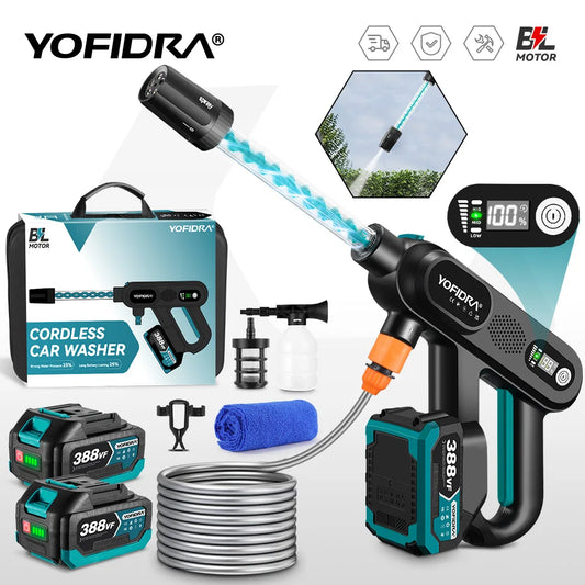 YOFIDRA 3-Speed Electric Pressure Washer for 18V/21V Battery