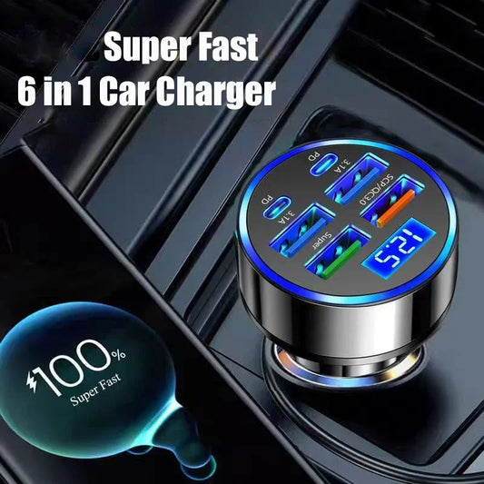 UYUXIO USB-C Fast Car Charger Adapter for iPhone & Android